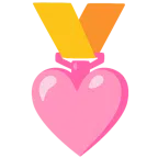 medaglia d’oro + cuore rosa