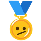 medaglia d’oro + faccina perplessa