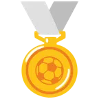 medaglia d’oro + pallone da calcio
