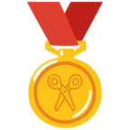 medaglia d’oro + forbici