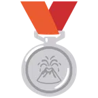 medaglia d’argento + vulcano