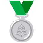 medaglia d’argento + albero sempreverde