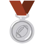 medaglia d’argento + football americano