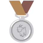 medaglia d’argento + capra