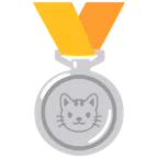 medaglia d’argento + muso di gatto