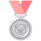 medaglia d’argento + muso di maiale