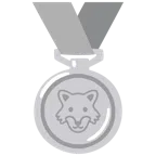 medaglia d’argento + lupo