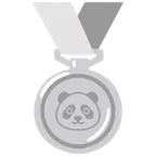 medaglia d’argento + panda