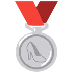 medaglia d’argento + scarpa con il tacco
