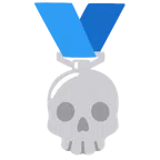 medaglia d’argento + teschio