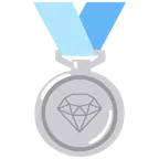 medaglia d’argento + gemma