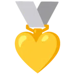medaglia d’argento + cuore giallo