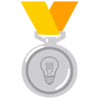 medaglia d’argento + lampadina