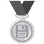 medaglia d’argento + floppy disc