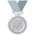 medaglia d’argento + grafico con andamento positivo