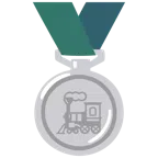 medaglia d’argento + locomotiva
