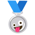 medaglia d’argento + faccina impazzita
