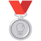medaglia d’argento + guantone da pugilato