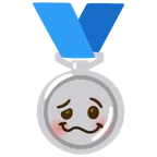 medaglia d’argento + faccina stordita