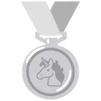 medaglia d’argento + unicorno
