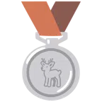 medaglia d’argento + cervo