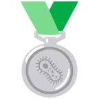 medaglia d’argento + microbo