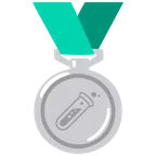 medaglia d’argento + provetta