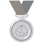 medaglia d’argento + roccia