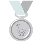 medaglia d’argento + oca