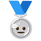medaglia d’argento + faccina che fa il saluto