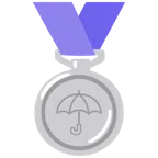 medaglia d’argento + ombrello