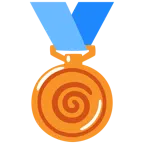 medaglia di bronzo + ciclone