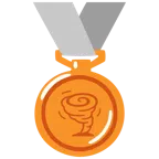 medaglia di bronzo + tornado