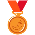 medaglia di bronzo + peperoncino