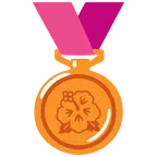 medaglia di bronzo + ibisco