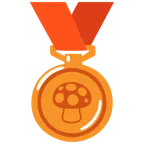 medaglia di bronzo + fungo