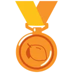 medaglia di bronzo + limone