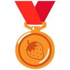 medaglia di bronzo + fragola