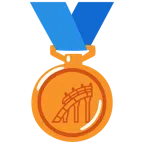 medaglia di bronzo + montagne russe