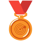 medaglia di bronzo + bersaglio
