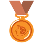 medaglia di bronzo + lumaca