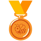 medaglia di bronzo + ape