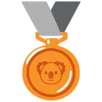 medaglia di bronzo + koala