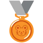 medaglia di bronzo + muso di topo