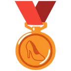 medaglia di bronzo + scarpa con il tacco