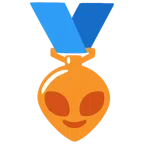 medaglia di bronzo + alieno