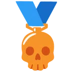 medaglia di bronzo + teschio