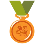 medaglia di bronzo + mazzo di fiori