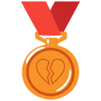 medaglia di bronzo + cuore infranto