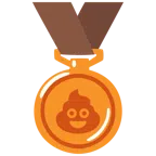 medaglia di bronzo + cacca